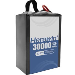 China 30000mAh Capacity Herewin Semi-Solid State Battery 14S 53.2V for Fast Charging and Lightweight Design wholesale