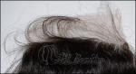 Natural Black Lace Top Closure / Curly Chinese Human Hair Tangle Free