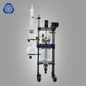 China 10 L Double Jacket High Pressure Chemical Glass Reactor Semi - Automatic wholesale