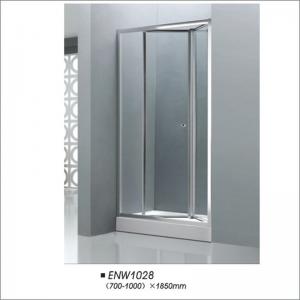 China Professional Bathroom Folding Door Shower Screen Tempered Glass Easy Installation on sale