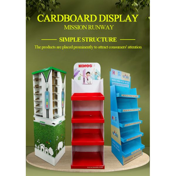 Stackable Paper Knock Down Stand for Stationery Products