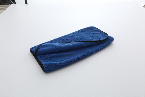Dark blue color microfiber microfibre car cleaning detailing towels/cloth with