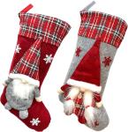 Christmas Stockings New Set 3D Gnomes Santa Christmas Stockings Personalized