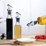 250ml 500ml Glass Olive Oil Dispenser Bottles Clear Vinegar Cruet with Pourers