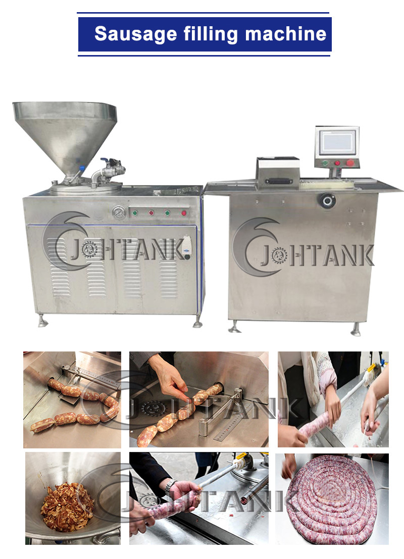 Industrial Ham Sausage Production Line Large Capactiy 500kg/H