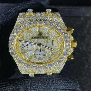 China America Moissanite Diamond Watch Set Chain Moissanite Mens Watches In Europe wholesale