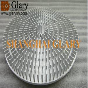 China GLR-PF-153050 6&quot; round cold forging led heatsink, 153mm 50W pin fin led cooler wholesale