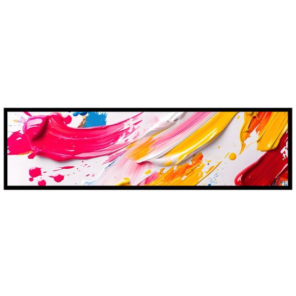 Android Wall Mount Stretched Bar LCD Display , 47.6 Inch Shelf Edge LCD Display