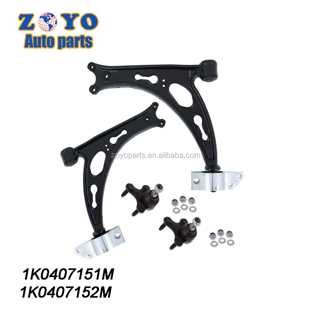 Volkswagen Golf Seat ALTEA Front Lower Control Arm Black E-coating OE NO. 1K0407152M