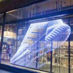 MQ10-10 Curtain Wall Flexible Transparent Led Screen Wan 1920Hz