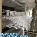 Laundry Hanger, Metal Wire Hanger Disposable Galvanized Coat Hanger White Hanger