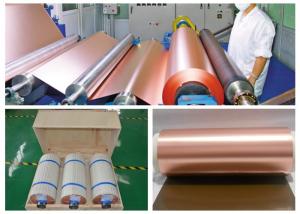 China 1 / 2 OZ High Elongation Copper Foil Sheet Roll , Red / Black Thin Copper Foil wholesale