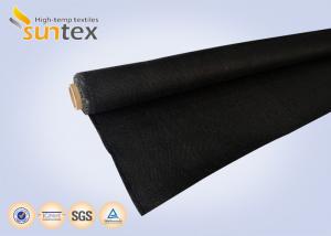 China Black 600C PU Coated Fiberglass Fabric Insulating Properties wholesale