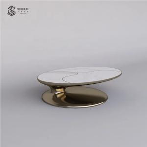 China Living Room Top Marble Art Table Furniture Stainless Steel wholesale