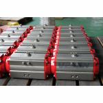 Ployester Coated Quarter Turn Pneumatic Rack And Pinion Pneumatic Actuator