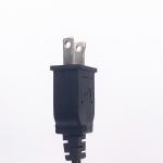 18AWG US Power Cord , NEMA 1-15P 2.5 Amp Fuse Plug AC Power Supply Cord