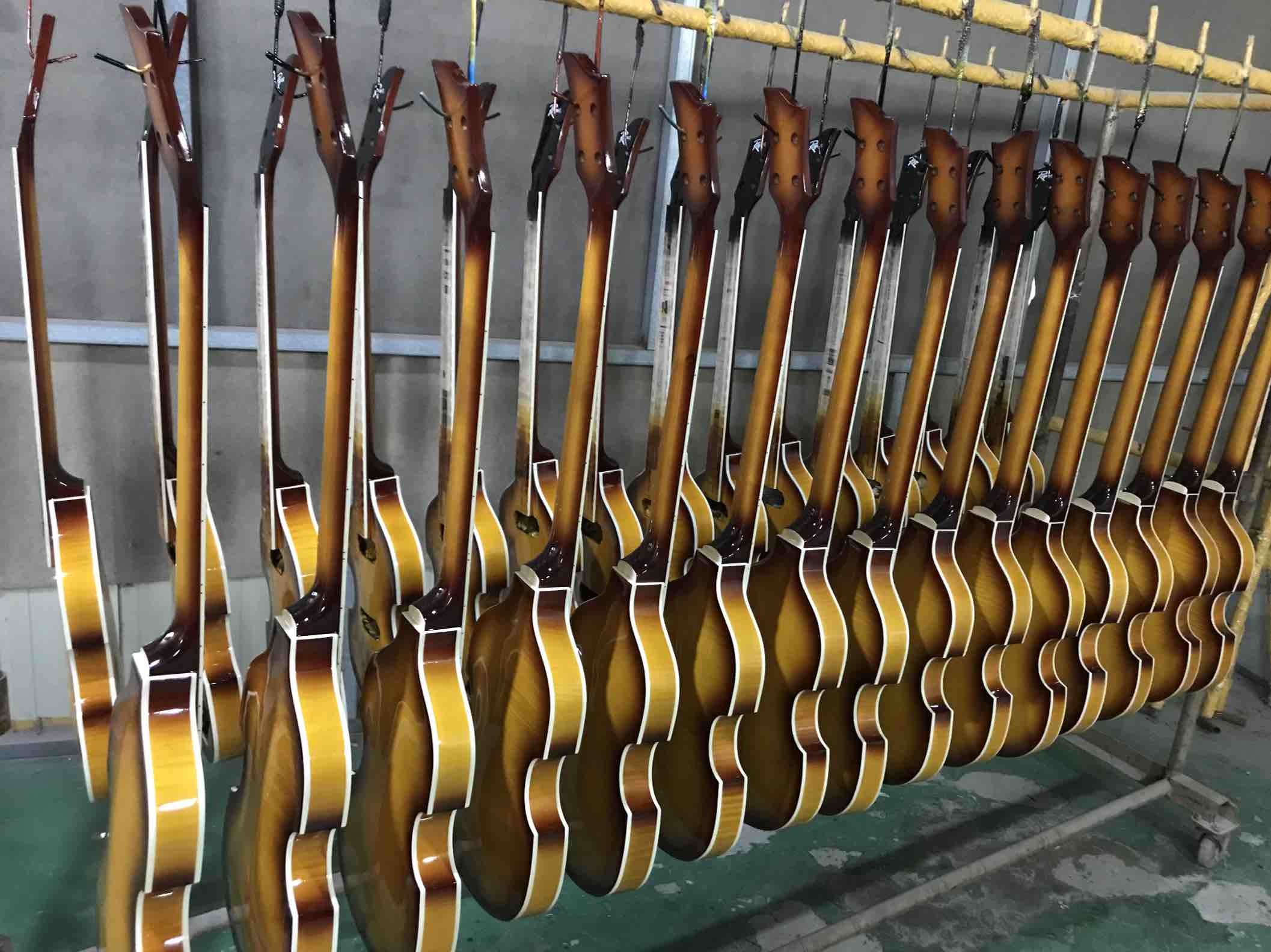 Solid Flame Maple Top 5 Strings Bass Guitar Ebony Fingerboard Custom Gold Hardware Ash Wood Electric Bass