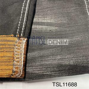 China Multi Color Knitted Natural Denim Fabric Stretchy Jean Material 387gsm wholesale