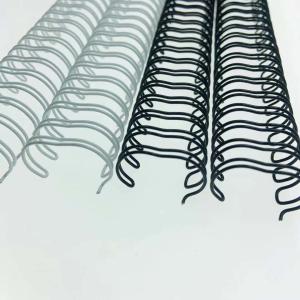 China RoHS A4 Length Black White Double Loop Wire Spiral Binding Coils wholesale