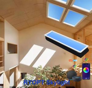 China Therapy Natural Sky Blue LED Rectangular Ceiling Panel Light 47.2 X 11.8 X 5.9 Inch wholesale