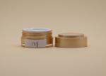 Gold UV Spraying Cosmetic Cream Containers 15g Silk Screen Printing