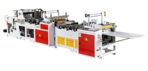 China Sanitary Napkin Plastic Bag Making Equipment 120BPM With Labeling Device wholesale