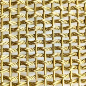 China Decorative Stainless Steel Bronze Metal Mesh For Architectural Furniture Cabinet wholesale