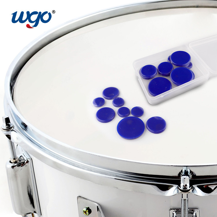 WGO Drum Stickers Reusable Washable Self Adhesive Gel Pads Non Marking The Hand