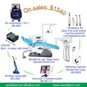 China Hot Selling Left - Right Hand Operate Sillon Dental Unit / Foshan Seeddent Dental Chair Promotion set SE-M031A wholesale