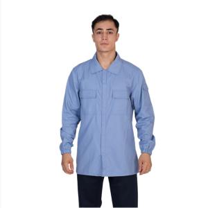 China CN88/12 FR Work Shirt 7.5oz Twill Long Sleeve Button Up Uniform Shirt NFPA2112 wholesale