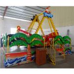 Red and yellow color good fiberglass quality pirate ship for amusement park