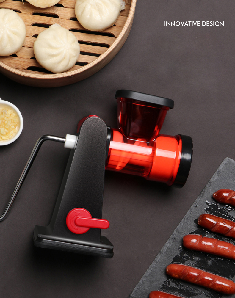 Hand Operated Chicken Fish Meat Mincer With Stainless Steel Blade
