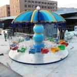 Small Amusement Park Rides Flying Chair Ride Colorful Seats Height 4.5m