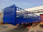 Stainless Steel 3 Axle Cargo Trailer / Skeleton Semi Trailer For Construction