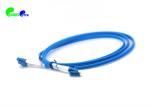Armored Fiber Optic Patch Cables LC UPC - LC UPC Zipcord SM Duplex 3.0 LSZH Blue