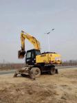 Hyundai Wheeled Excavator Available For A Good Price And In Great Condition