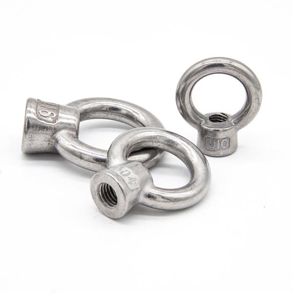 Custom Size Stainless Steel Eyebolt Nuts / D Stainless Lifting Ring Safety And