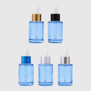 China 1oz 30ml eye dropper essential oil Dropper bottle glass perfume dropper bottles Blue wholesale