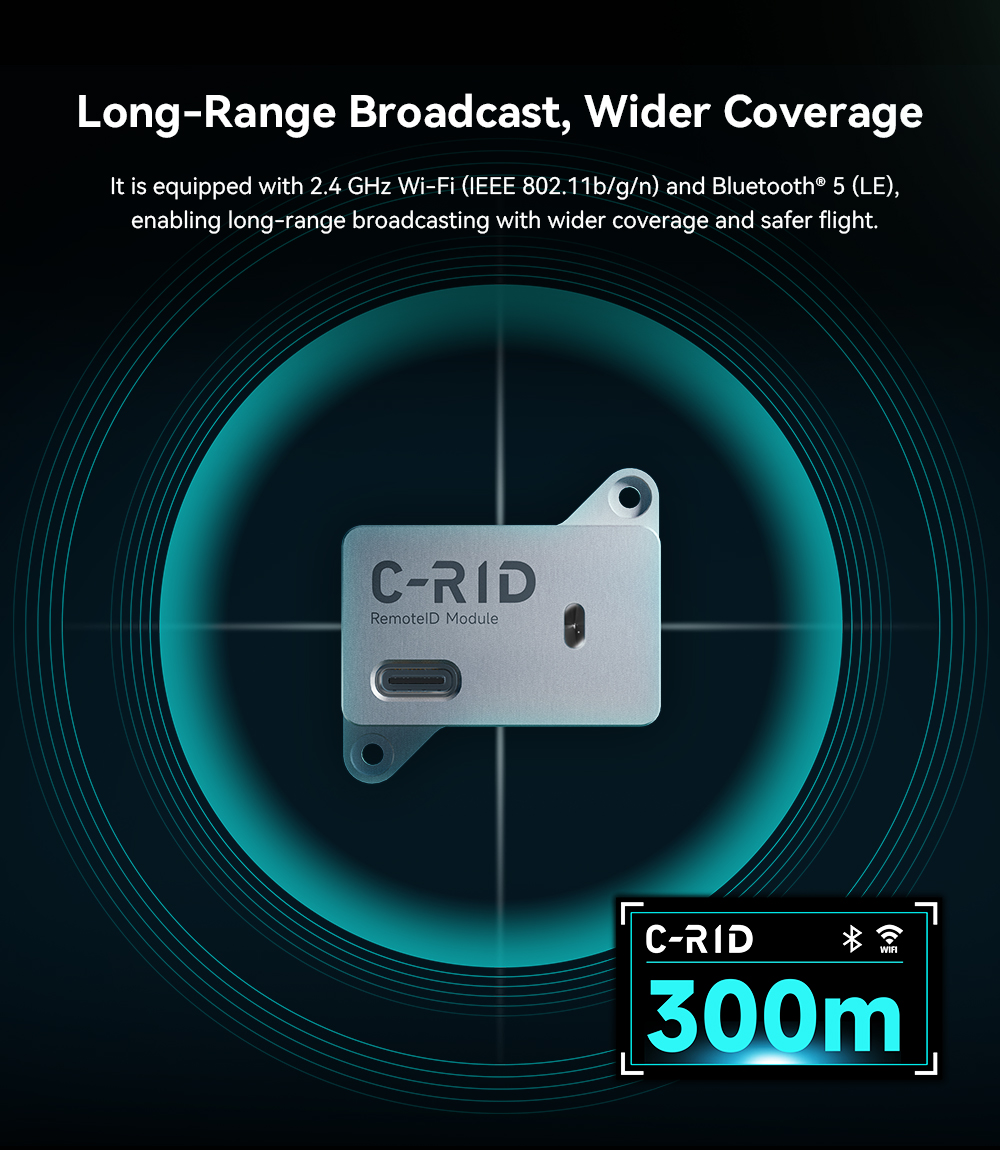 Cuav C-Rid Drone Remote Id Broadcast Module Arduremoteld Standard Code Identification Manufacturer Support Dronecan Bus