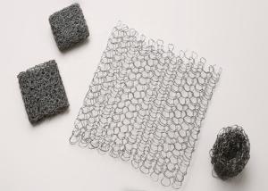 China Square Shape Compressed Knitted Wire Mesh 80mm 316 Stainless Steel Wire Mesh Filter wholesale