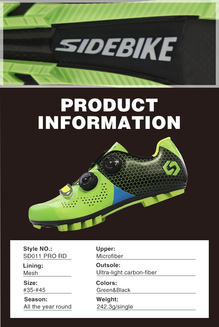 Skid Proof Waterproof Cycling Footwear , Mens MTB Shoes OEM / ODM Accept