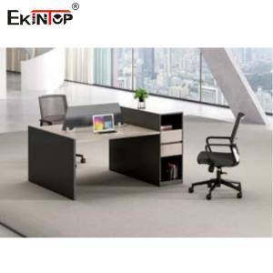 China Wooden Cubicles And Workstations , Modern Computer Table For 2 Persons on sale