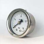 2 Inches 16 Bar Liquid Filled Pressure Gauge SUS304 1/8 NPT Axial Connection