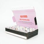 Custom Logo Shipping Box With Zipper Strip Commerce Mailing Adhesive Tear Strip