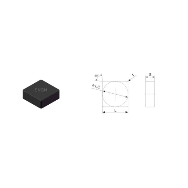 BN - S20 Square Solid CBN Inserts Wheel Steel Gear Wheel High Heat Resistance