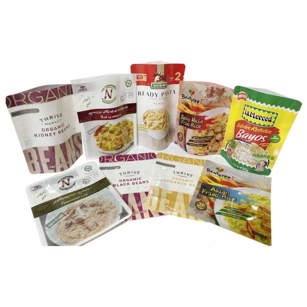 Transparent High Temperature Retort Pouch Microwaveable 121-135℃ Stand Up Pouch