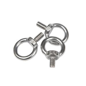 China ISO Standard Chrome Plated M5 Round Head Eye Bolt with D Ring Stainless Steel 304 DIN444 Lifting Eyebolt wholesale