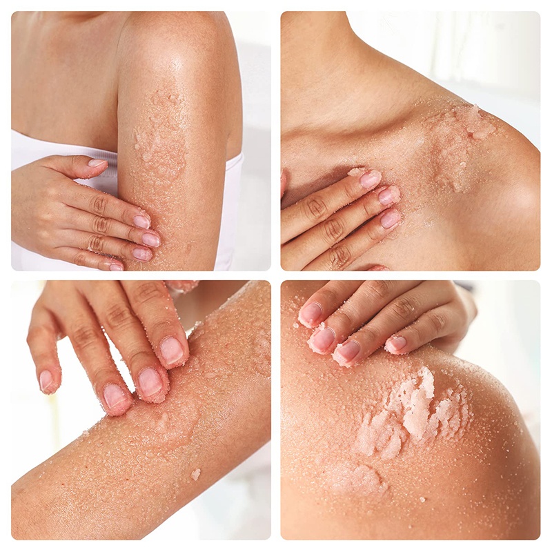 Skincare Routine Brightening Pink Salt Body Scrub For All Skin Types