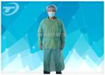 Knitted Wrist PP PE Disposable Scrub Suits Isolation Gowns Water Resistant