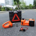 hot sale portable emergency tool electric jack with impact wrench and air